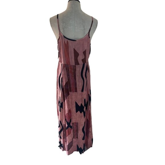 Ok Mike Vintage Womens Dress Size Large Pink Bali Tank Maxi Sleeveless - Picture 2 of 8